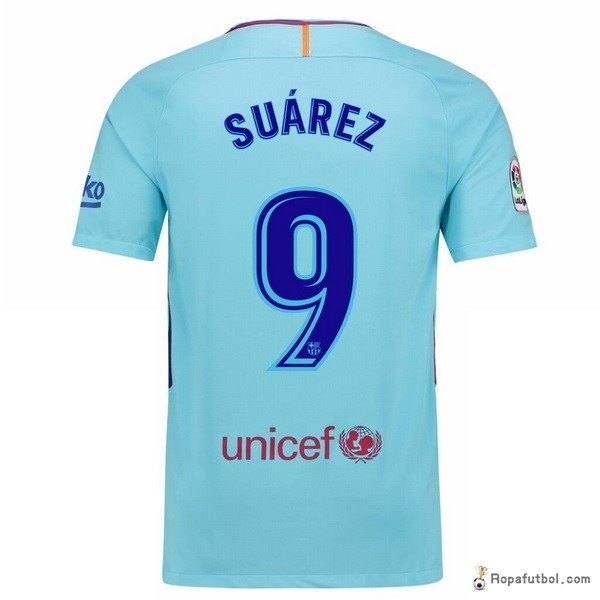 Camiseta Barcelona Replica Segunda Ropa Suarez 2017/18
